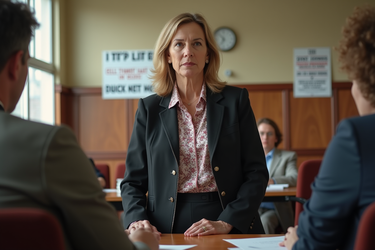 Femme confiante lors d