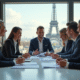 Groupe de jeunes professionnels à Paris en réunion