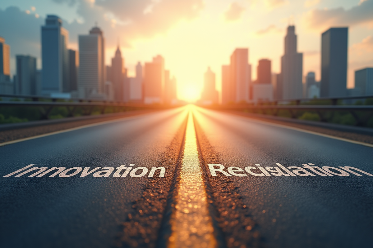 Deux routes divergentes avec innovation et regulation en ville